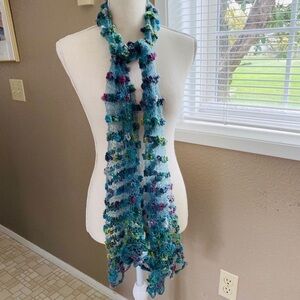 Handmade gossamer wool scarf